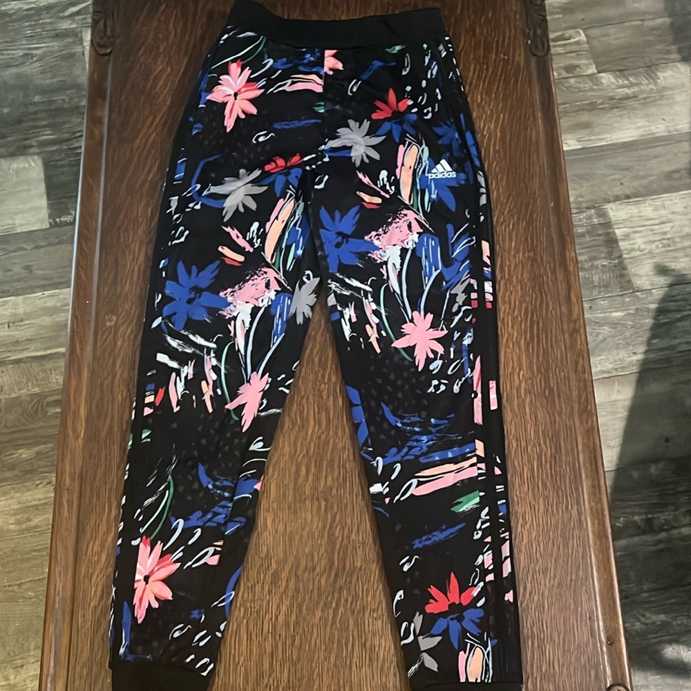 Adidas Girls Core Print Jogger Pants L/G (14)
